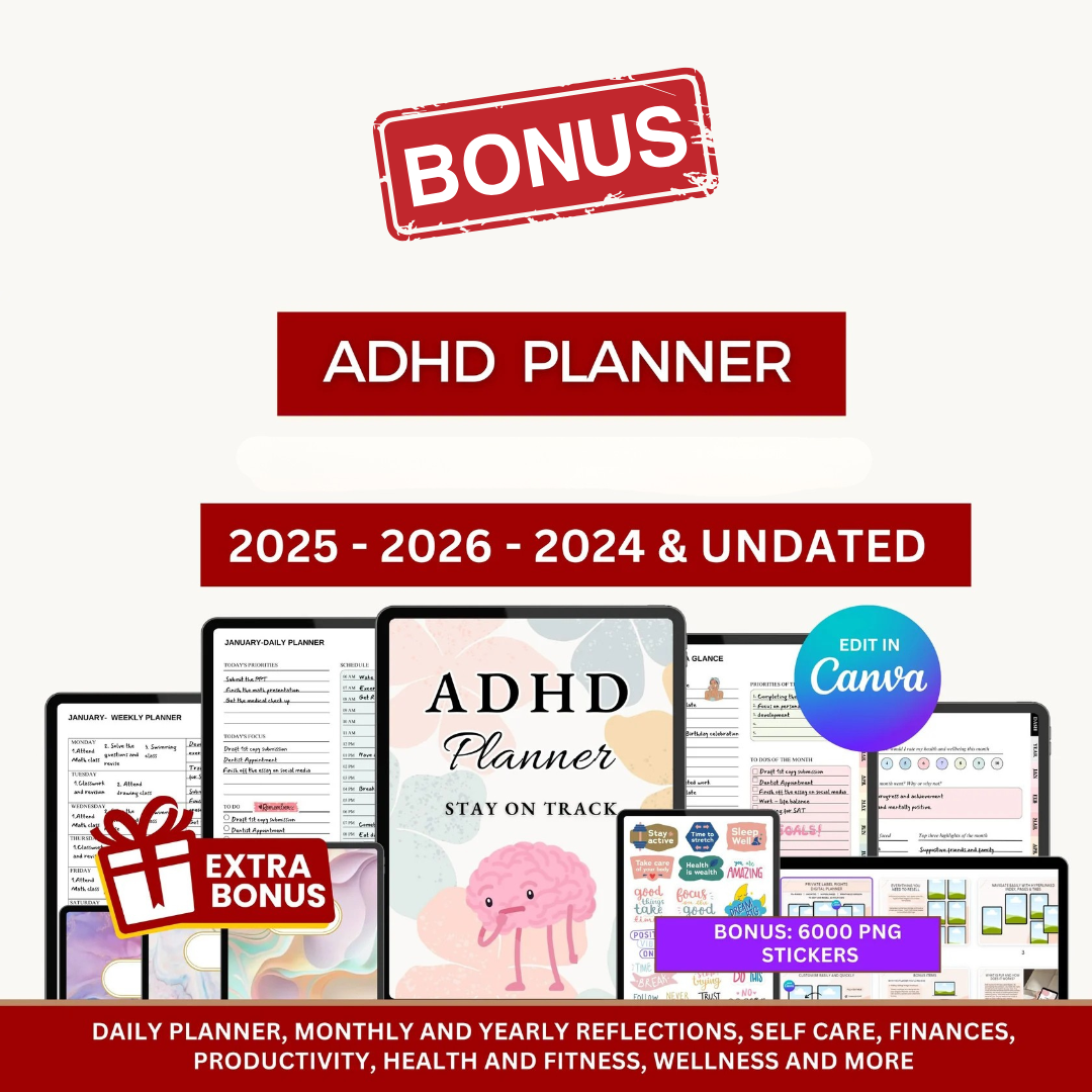 The Perfect ADHD Balance + ADHD Digital Planner